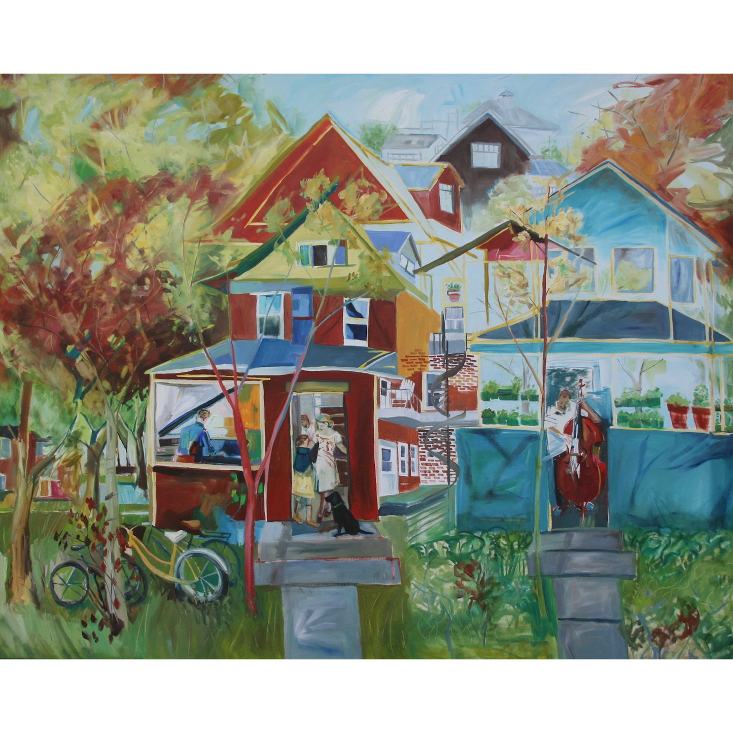 Interlude Between Houses - Urban Garden Series