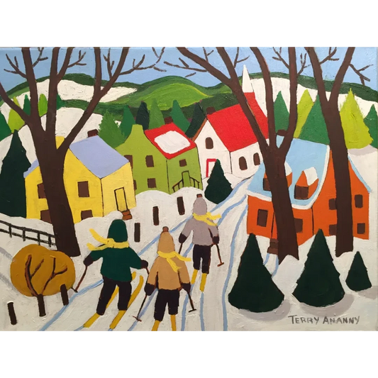 Children Skiing