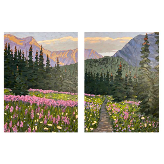 Rocky Mountain Meadow (Diptych)